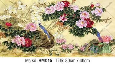 Hình Hoa Mẫu Đơn HMD15, Tranh Hoa Mẫu Đơn Đẹp Nhất