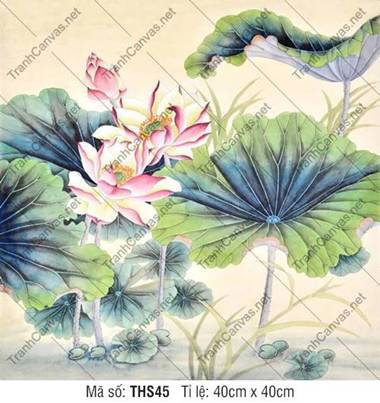 Hình Ảnh Hoa Sen Cực Đẹp THS45, Tranh Hoa Sen Đẹp