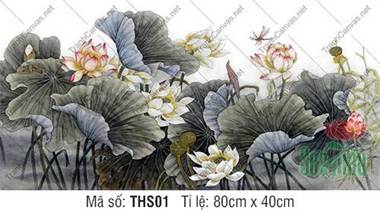 thum Tranh Hoa Sen THS01