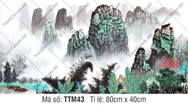 Bức Tranh Thủy Mặc TTM43, Tranh Thủy Mặc Khổ Lớn