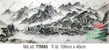 Tranh Thủy Mặc Khổ Lớn TTM65, Bức Tranh Thủy Mặc