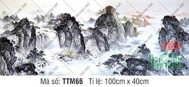 Tranh Thủy Mặc Núi TTM66, Tranh Thủy Mặc Khổ Lớn