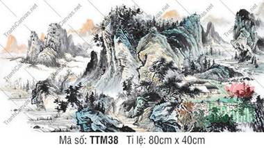 Tranh Thủy Mặc Phong Cảnh TTM38, Tranh Thủy Mặc
