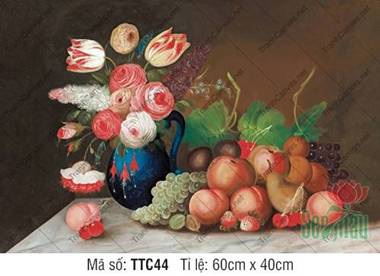 Tranh Tĩnh Vật Kích Thước Lớn TTC44, Tranh Tĩnh Vật