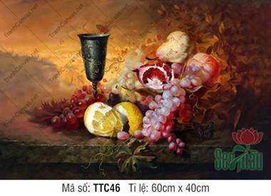 Tranh Tĩnh Vật Siêu Đẹp TTC46, Tranh Tĩnh Vật Đẹp